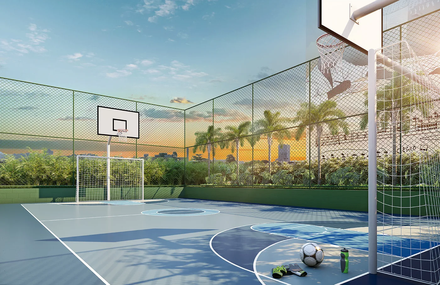 Quadra Poliesportiva Condomínio Rosa